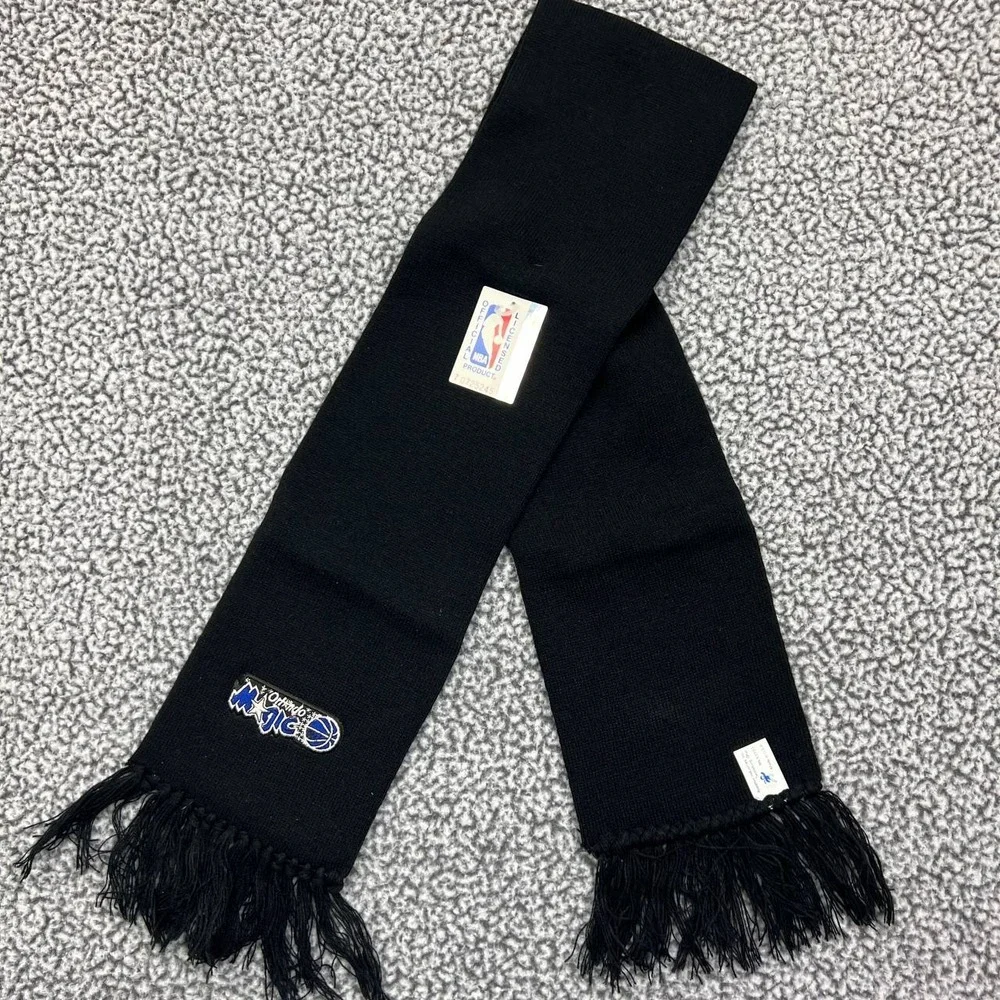 Vintage Orlando‎ Magic Scarf Men Black 48x6 NBA Adults